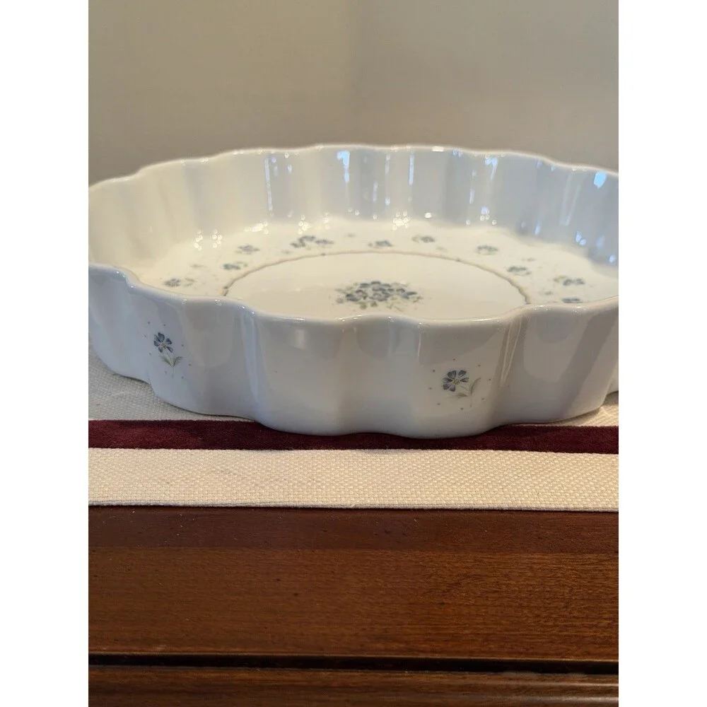 Vintage 1984 Shafford Pottery Provence Pattern Quiche Dish